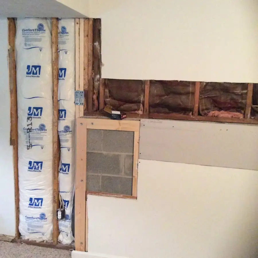 Wall insulation replacement during Odor Removal & Deodorization in Madison